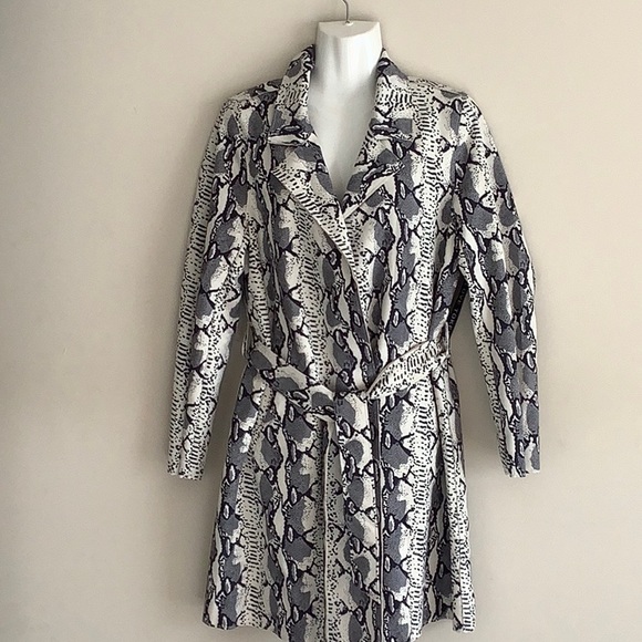 Love Token Snake Print Faux Suede Jacket NWT - Picture 2 of 7